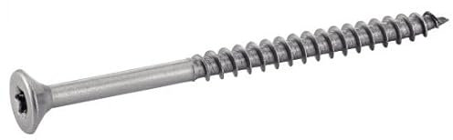 ACTON Vis à bois à agglomere tête fraisée six lobes - Filetage partiel - Inox A4 6x180/70 mm - Boîte de 50 - Vis, pointes, boulons