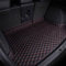 Kofferraumwanne Kofferraum Matte für Au-di A4 B9 Avant Kombi 2015-2023, Leder Kofferraummatte Laderaummatte Schutzmatte Kratzfest Auto Zubehör,C/Black~red