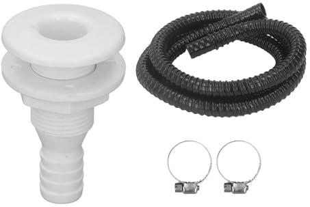 Bilgenpumpen-Installationssatz, Bilgenpumpenschlauch, 3/4 Zoll, 6,7 Fuß, Bilgenpumpen-Installationssatz mit Schlauchklemmen und Rumpfdurchlass