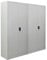 PROREGAL Mega Deal 2X Flügeltürenschrank Elephant fertig montiert, | HxBxT 185x90x40cm | 4 Fachböden | Lichtgrau | Metallschrank abschließbar Lagerschrank Aktenschrank Büroschrank Werkzeugschrank
