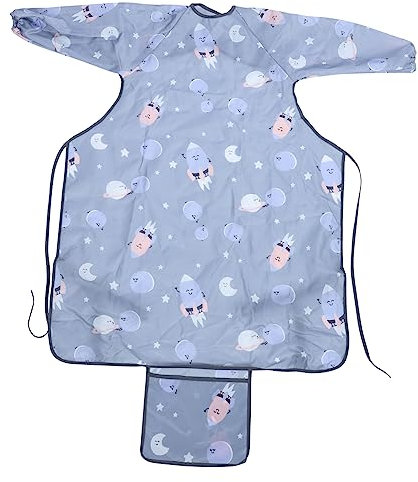 MERRYHAPY Lätzchen Langärmlig Essschürze Für Kleinkinder Babyschutzmatte Mit Ärmeln Praktisch Und Reinbar