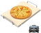 MOASKER Pietra per pizza con rack per Ninja Woodfire XL Grill OG800 OG900, accessori della serie Woodfire, pietra per pizza per Ninja OG951 OG850 OG952 Pro Connect XL accessori per griglia esterna