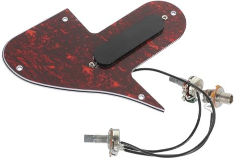 BESTonZON Mandolin Assembly mit Pickup in Rot-tortoisefarbe Pvc-schutzplatte Stil Mandolinen