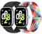 Janpso Correas trenzadas compatibles con Xiaomi Redmi Watch 4/5/Xiaomi Band 8 Pro/9 Pro, pulsera de repuesto de nailon elástico ajustable para Mi Band 9 Pro/8 Pro/Redmi Watch 4