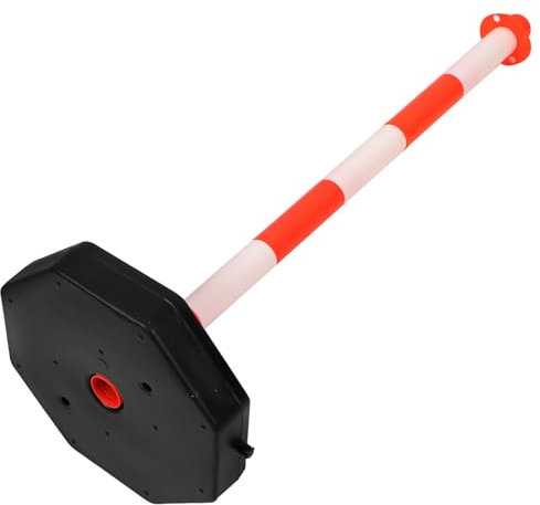 CHILDWEET Wasserbefüllbarer Verkehrssicherheits-warnpfeiler Mit Stoßfestigkeit Absperrung Für Zufahrten Parkplätze Baustellen Und Straßenbegrenzungen Orange-weiß Reflektierend Langlebige Ver