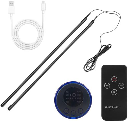 GKLWEJ Elektroschock Penisring und Hodenring, Elektro Schock Cockring Set, Reizstromgeräte lektrostimulation Penis mit Host und Fernbedienung, Extrem Sexspielzeug für Männer Paare