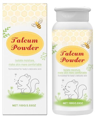 Babypuder, natürliches Babypuder-Talkum, 100 g, klinisch bewährtes Talkum, sanfte Maisstärke-Formel, beruhigende Entlastung nach dem Duschen, speziell formuliert, um sanft für Babys und Kleinkinder zu
