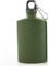 Wasserfeldflasche, 500 ml, 10, 2 x 15, 2 cm, Feldflasche aus Aluminiumlegierung, Armeegrün, tragbare, auslaufsichere flache Wasserflasche mit Clip für Outdoor, Wandern, Camping, flache Wasserflasch