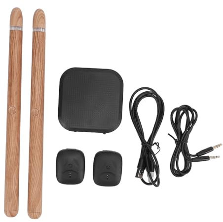 Virtual Electric Drum Set, Electric Drumsticks Air Drum Sticks, Elektronischer Trommel -Set für Erwachsene und Anfänger mit Drumsticks und Pedalen