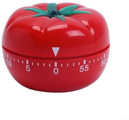 Temporizador de cocina con forma de tomate, reloj mecánico de cuenta regresiva de 60 minutos, temporizador de cocción manual, no requiere batería para hornear en casa, entrenamiento, estudio