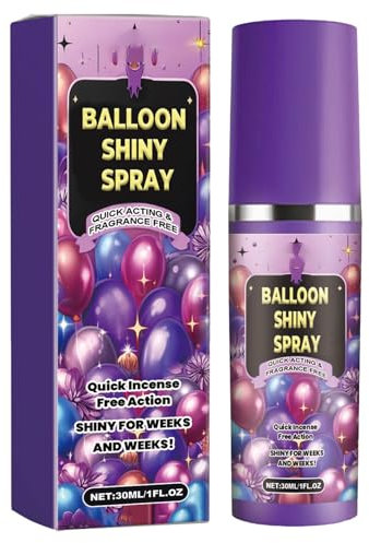 Spray lucido Ballon | Foglio di lattice a spruzzo a palloncino altamente lucido | Spray per l'essiccamento rapido spray per palloncini da 30 ml -bottiglia spray lucido per palloncini decorazione