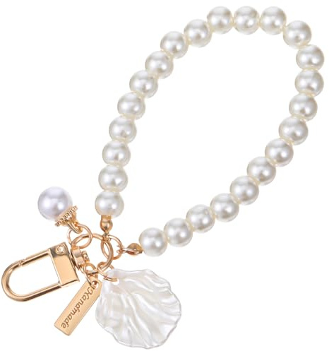 InnoHHustle SchlüSselanhäNger Perlen SchlüSselanhäNger Damen SchlüSselanhäNgers Blume Armband Damen SüßE TaschenanhäNger Purse Charms für AutoschlüSsel Taschen