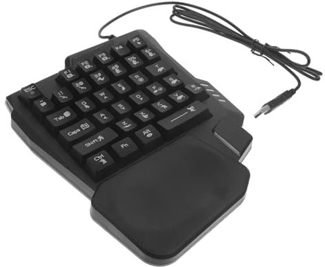 HOMOBABE Teclado Gaming Retroiluminado de Teclas para Computadora Teclado E Sport Compacto y Ergonómico para Hogar y Estudio