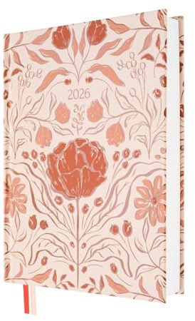 Kokonote Kalender 2026 Buchkalender Terminplaner 2026 A5 Bouquet 17,5 x 21,5 cm - Jahreskalender mit Wochenplaner - Planner Terminkalender 2026 A5