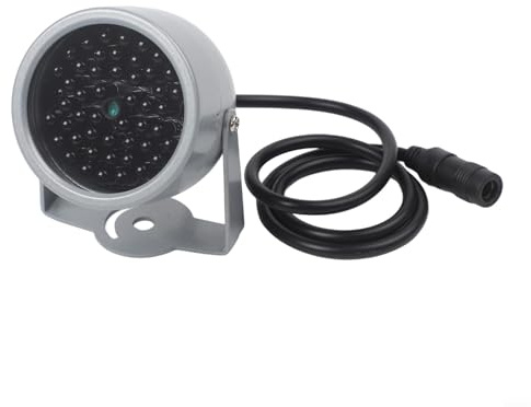 940nm Infrarot-Beleuchtung mit 48er IR-Lichtquelle für Überwachungskameras, für CCTV-Kamera, Sichtweite 5-10 m, Wetterfest, Passend für Indoor und Outdoor Einsatz