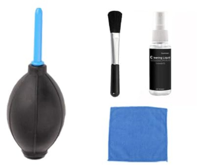 CIYODO Brosse Électronique Écran pour Espaces Difficiles D'accès et Kit de Nettoyage Ordinateur Liquide 20ml 4 Pièces Chiffon en Plastique