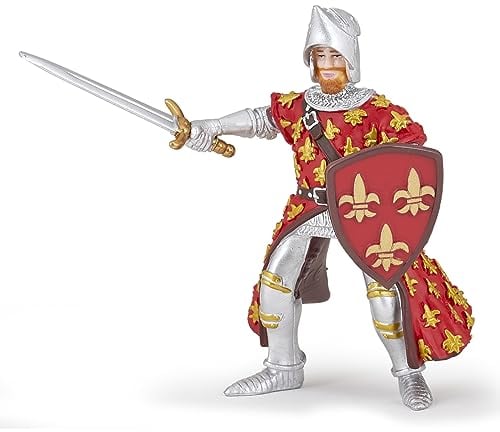 Papo 39252 Mittelalter-Fantasy Tiere, Prinz Philip, rot Figur, Mehrfarben