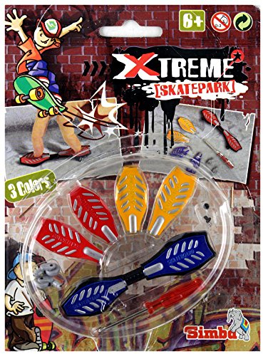 Simba Finger Skateboard Pro trendiges Board mit austauschbaren Decks in verschiedenen Farben, 6J+