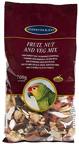 Johnston & Jeff Cage Bird Fruit Nut & Veg Mix Bird Food 700g