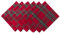 DII Farmhouse Weihnachtsservietten-Set, kariert, Esstisch und Küche, 45,7 x 45,7 cm, Rot und Grün, 6 Stück