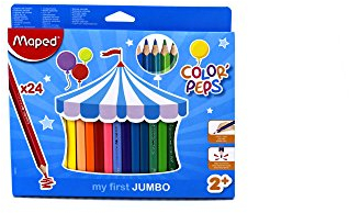 Maped 834013 my first Dreikant-Buntstift COLOR'PEPS JUMBO,24er Etui