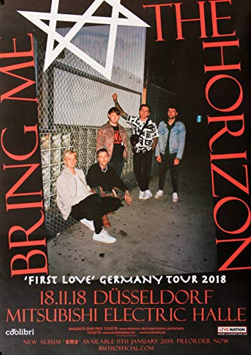 Bring Me The Horizon - First Love, Düsseldorf 2018 » Konzertplakat/Premium Poster | Live Konzert Veranstaltung | DIN A1 «