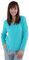 Fashion Friendly Ladies V-Neck Cable Knit Jumper | 8 Available (Aqua, XL)