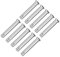 sourcing map 10 Stück Einloch Gabelbolzen 10mm x 55mm Flachkopf verzinkter Stahl