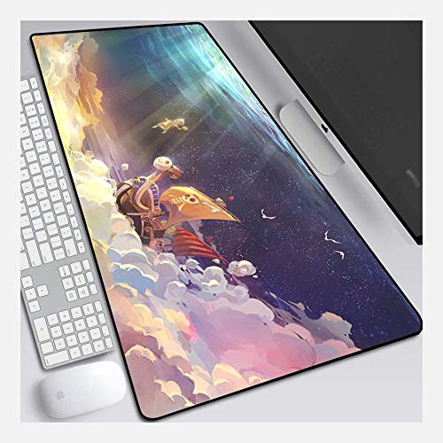 Mauspad Onepiece 800X300mm Mauspad, Perfekte Präzision und Geschwindigkeit Gaming-Mauspad mit 3 mm starker Unterseite, für Notebooks, PC, M