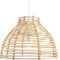 Traditional Basket Style Light Brown Rattan Wicker Ceiling Pendant Lighting Shade | 32cm Diameter by Happy Homewares