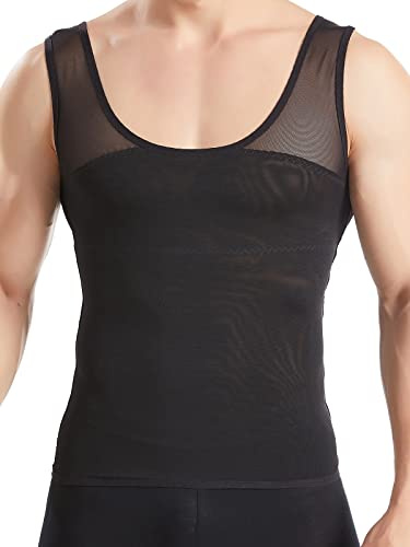 HANERDUN Camiseta Reductora Compresión Fajas Moldeadora Alta Elasticidad para Comprimir Pecho Abdomen y Cintura