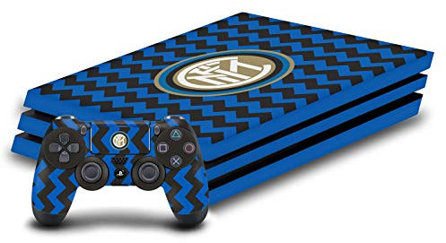 Head Case Designs Licenza Ufficiale Inter Milan in Casa 2020/21 Kit Crest Opaca in Vinile Sticker Gaming Pelle Adesivo Compatibile con Sony Playstation 4 PS4 PRO Console And DualShock 4 Controller