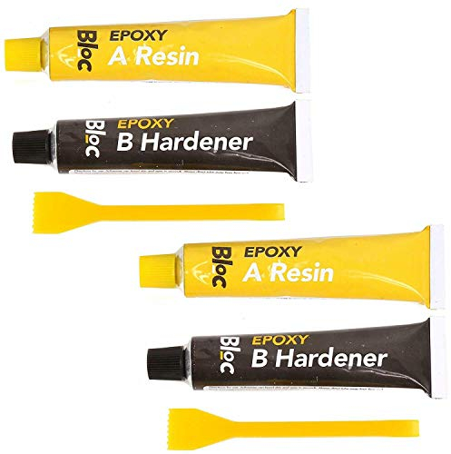 4 Pack Epoxy Hardener & Resin Glue Kit for Glass Metal Plastics Wood Rubber