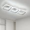 Comely LED Deckenleuchte, 32W Quadratische Modern Deckenlampe Weiß Kronleuchter für Chlafzimmer Wohnzimmer Küche Schmücken, 6500K