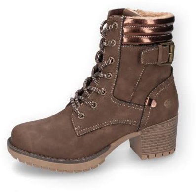 Dockers by Gerli Damen Schnürstiefeletten, Frauen Stiefeletten,warm gefüttert,uebergangsschuhe,uebergangsstiefel,Boots,Cafe,39 EU