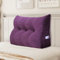 Johnear Keilkissen Lesekissen für Bett und Sofa Lehnenkissen, Rückenkissen Kopfteil Bett Rückenlehne Großes Dreieckiges Lendenkissen （Lila, 100cm）