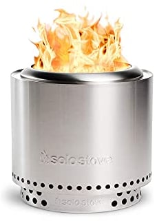 Solo Stove Feuerschale Ranger 2.0 mit Standfuß | Feuerstelle zur Raucharmen Holzverbrennung, Herausnehmbare Auffangschale, Mobile Outdoor Feuertonne für Unterwegs, Edelstahl, 38 x 41,5 cm, 7,3 kg