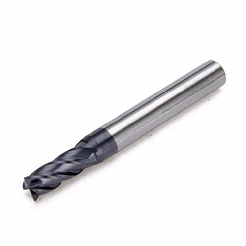 RANRAO Vollhartmetall-Schaftfräser, 4 Zähne, 1–20 mm, AlTiN-Beschichtung, Vollhartmetall-Fräser HPC für legierte Stähle/gehärtete Stähle