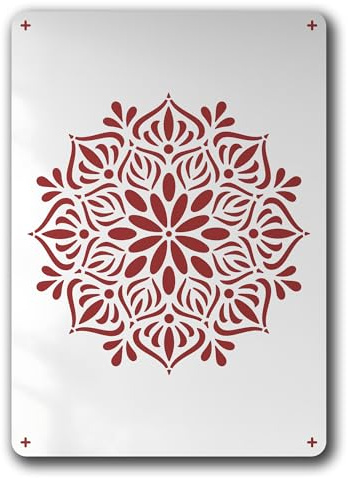 LUNATIK Schablone Mandala Floral Muster - BD54
