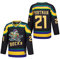 D-5 Herren Mighty Ducks Jersey #33 Goldberg #66 Bombay #96 Conway #99 Banks Jersey, Film Eishockey-Trikot für Herren, S-XXXL, #21 Schwarz, 3X-Groß