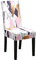 Marmor Stuhlhussen 1er/4er/6er/10er Set Stretch Stuhlbezug für Esszimmerstühle, Waschbarer Stuhlhussen Schwingstühle Stuhlüberzug für Haus Hotel Hochzeit Partys Dekor (4er Set,Geometrie)