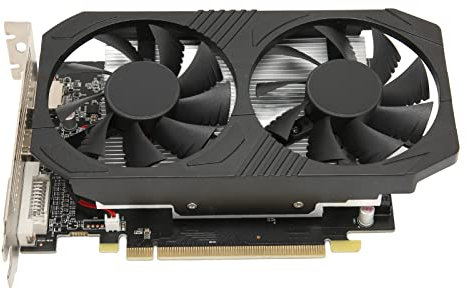 Goshyda RX 560 GPU-Grafikkarte, 128 Bit 4 GB GDDR5 60 Hz 4 K, DisplayPort HDMI DVI-Ausgang, PCI Express 3.0, Computer-Grafikkarte mit Zwei Lüftern für Gaming-PCs
