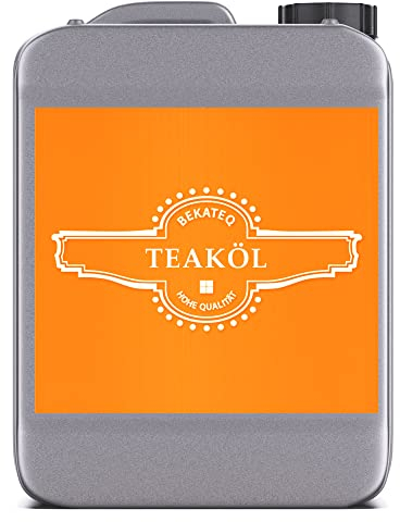 Teaköl 2,5 L farblos für Teak- und Bangkiraiholz, Parkett, Esstisch, Terrasse, Gartenmöbel I Holzpflege & Imprägnierung innen & aussen I Strapazierfähig, lösemittelfrei, wetterfest - BEKATEQ BE-205