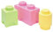 Room Copenhagen LEGO Storage Brick Multipack S, Stackable Storage Boxes, Set of 3 pcs, Desk Storage, LEGO Organizer, Toy Box, Home Decor, Pastel Set