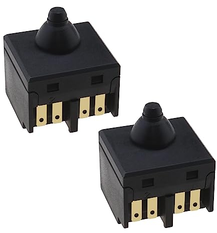eMagTech 2 interruptores de amoladora angular para amoladora angular de 100 mm de 4 pulgadas, interruptor de encendido de repuesto, accesorios de herramientas eléctricas de mano