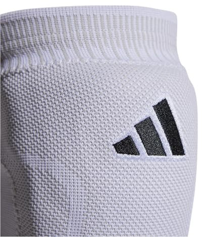 adidas Rodilleras Primeknit de voleibol, Unisex Adulto, Blanco/Negro, Talla S