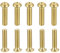 DTGN M4x16mm(DxL) Messing Kreuzschlitz Maschinen Schrauben - 20Pack - Gut für Maschinen Industrie - Pan Kopf Befestigung Schraube - Messing Ton