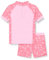 Playshoes Unisex Kinder UV-Schutz Bade-Set zweiteilig Schwimmshirt Badeshorts Badebekleidung, Hawaii, 122/128