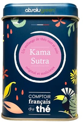 Thé Mixte en Boite Métal - Comptoir Français du Thé - Maison Française - Thé en vrac (Kama Sutra)