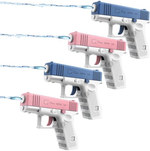 DONGTATA 4 PACK Water Pistols Water Guns Toys for Kids Mini Squirt Toy for Summer Pool Party Bath Water Gun Water Pistol Bath Toy Kids Outdoor Beach Garden Swimming Beach Game